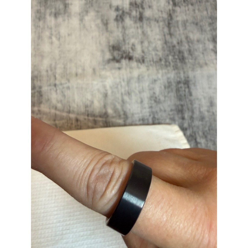 1913 Mens Accessories Black Stainless Steel Band Ring Size 11 NRS594716B - Picture 6 of 9